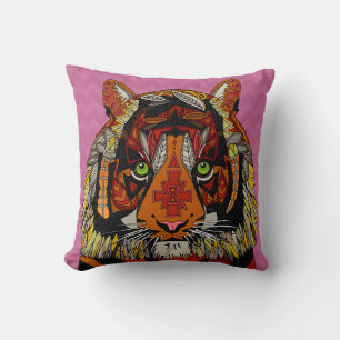 Almofada viga cor-de-rosa principal do tigre