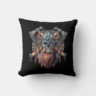 Almofada Viking Warrior Skull
