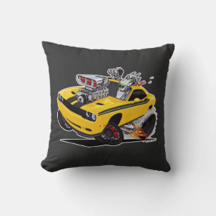 Almofada Vince Crain High Octane Art Hell cat Banana YELLOW