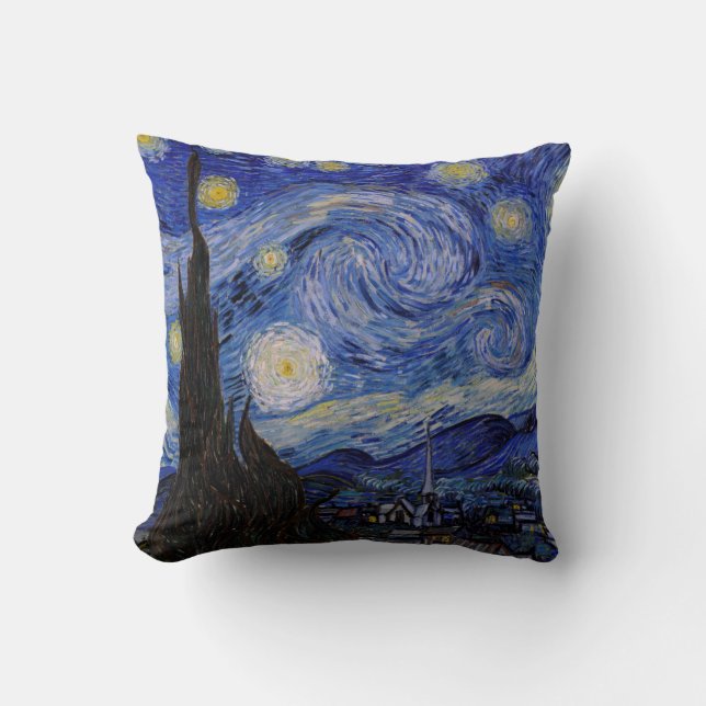 Almofada Vincent Van Gogh - A noite de Starry (Frente)