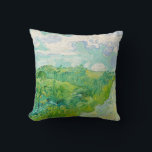 Almofada Vincent van Gogh - Campo de Trigo Verde, Auvers<br><div class="desc">Campo de trigo verde,  Auvers - Vincent van Gogh,  Oil on Canvas,  1890,  Auvers</div>
