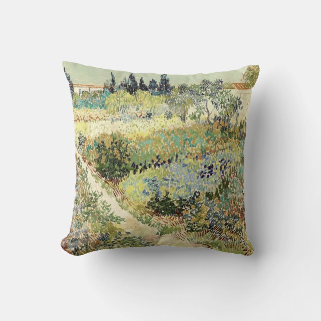 Almofada Vincent Van Gogh Garden em Arles (Frente)
