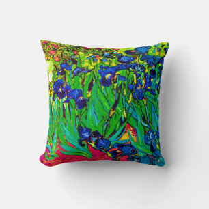 Almofada Vincent Van Gogh - Íris - Amante de Flores Pop Art