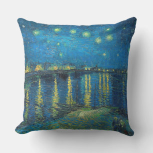 Almofada Vincent Van Gogh Noite Estrelada Sobre o Ródano