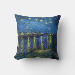 Almofada Vincent Van Gogh - Noite Estrelada Sobre o Ródano