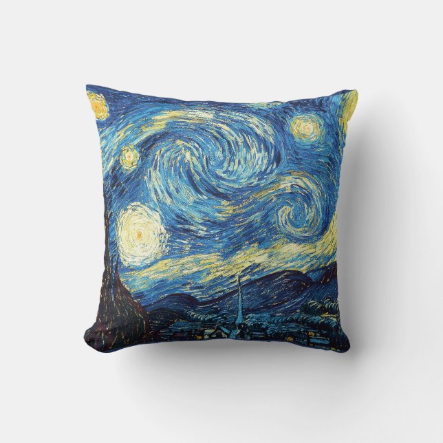 Almofada Vincent Van Gogh Starry Night Travesseiro (Frente)