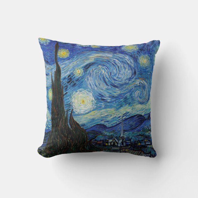 Almofada Vincent Van Gogh Starry Night Vintage (Frente)
