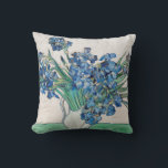 Almofada Vincent Van Gogh. Subida. Impressionismo floral<br><div class="desc">Travesseiro decorativo "Irises" de Vincent Van Gogh.</div>