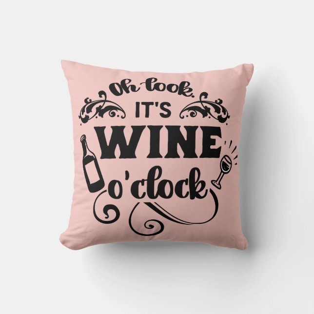 ALMOFADA VINHO O'CLOCK (Frente)