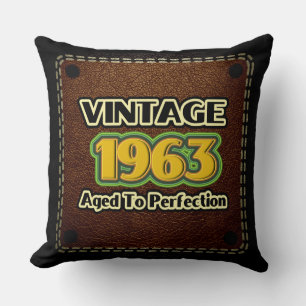 Almofada Vintage 1963 - Idade Para Perfecção