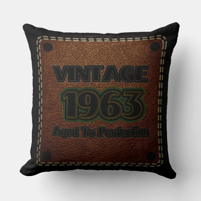 Almofada Vintage 1963 - Idade Para Perfecção (Frente)