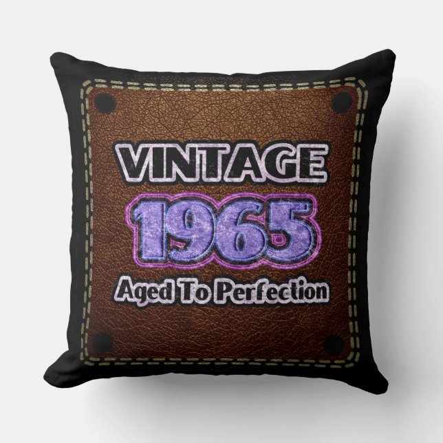 Almofada Vintage 1965 - Idade Para Perfecção (Frente)