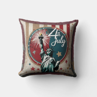 Almofada Vintage 4 de julho Liberty Travesseiro decorativo