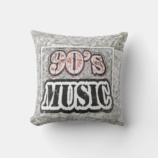 Almofada Vintage 90's Music - Travesseiro (Frente)