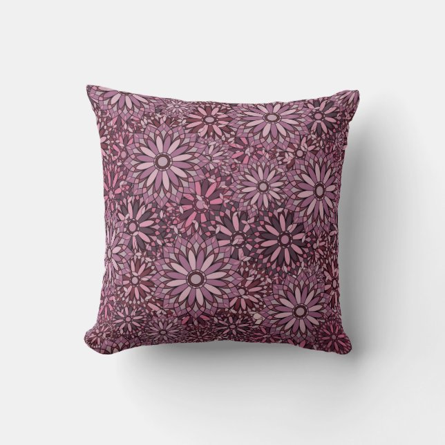 Almofada Vintage abstract background. Mandala style. seamle (Frente)