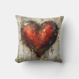 Almofada Vintage Abstract Hearts - Throw Pillow