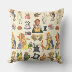 Almofada Vintage Alice no País das Maravilhas
