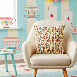 Almofada Vintage Alice no País das Maravilhas