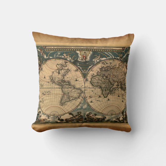 Almofada Vintage Antigo Travesseiro decorativo de Corte de  (Frente)