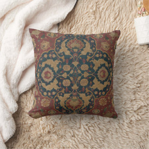 Almofada Vintage Antique Oriental - Padrão Vermelho Persa