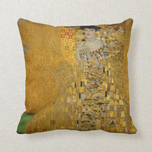 Almofada Vintage Art Nouveau Adele Bloch-Bauer I por Klimt