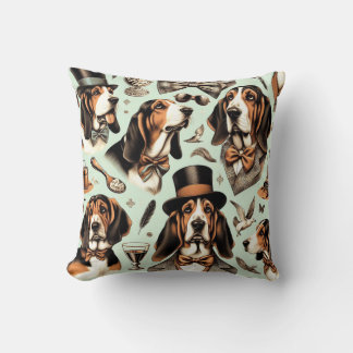 Almofada Vintage Basset Hound Seimune