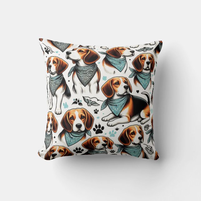 Almofada Vintage Beagle (Frente)