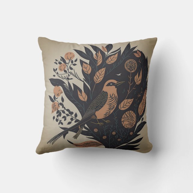 Almofada vintage bird 3 (Verso)