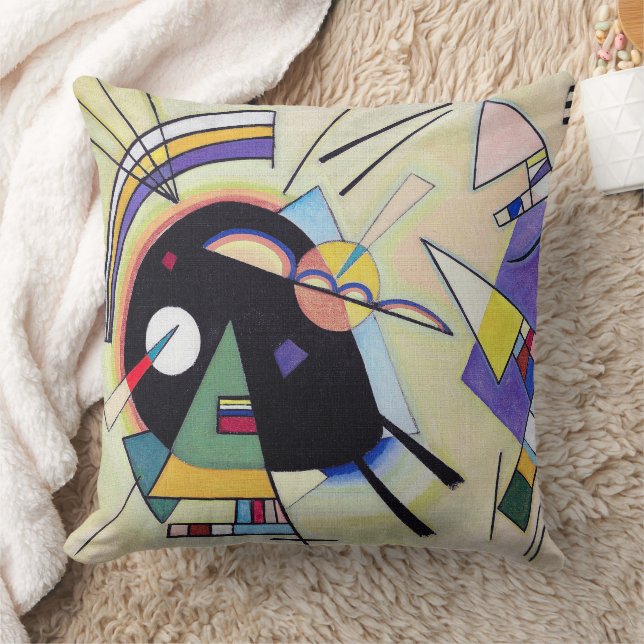 Almofada Vintage Black and Violet - Kandinsky Modern Art (Cobertor)