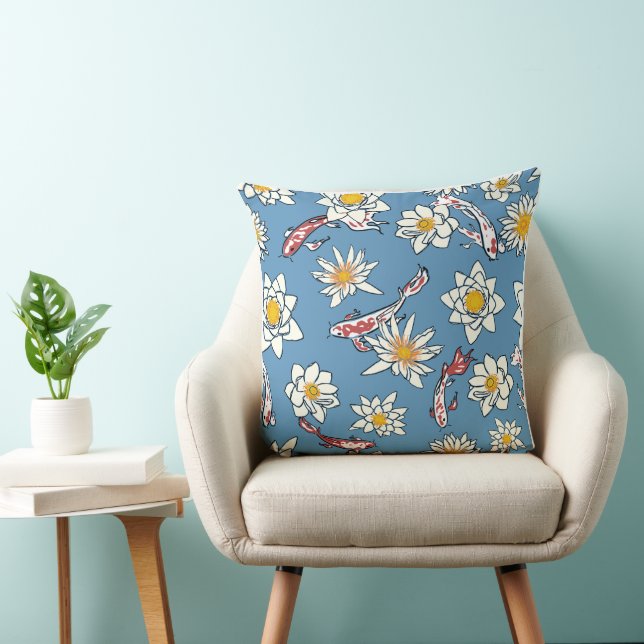 Almofada Vintage Blue Meadow Floral - Margarida (Cadeira)