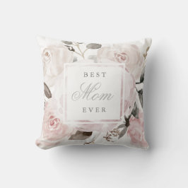 Almofada Vintage Blush Pink Watercolor Rosas | Para a mãe