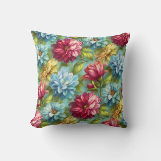 Almofada Vintage Botanical Romantic Chic Floral Stylish 