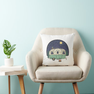 Almofada Vintage Caravan Pillow - Coffee Lover Scenic Route