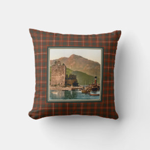 Almofada Vintage Carrick Castle Clan Bruce Tartan