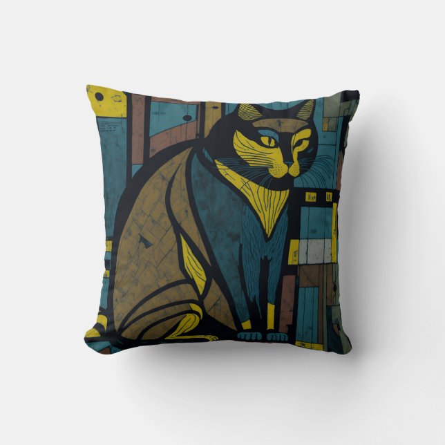 Almofada vintage cat 15 (Frente)