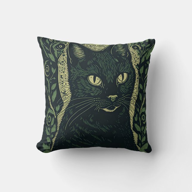 Almofada vintage cat 9 (Frente)