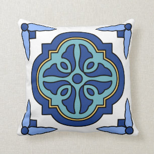 Almofada Vintage Catalina Island Azulejo