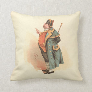 Almofada Vintage Charles Dickens Oliver Twist Sr. Bumble