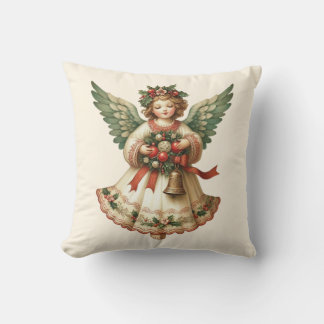 Almofada Vintage Christmas Angel Throw Pillow
