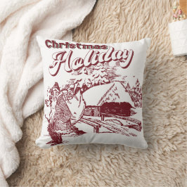 Almofada Vintage Christmas Holiday 