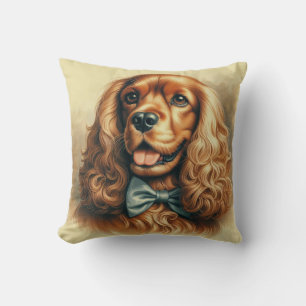 Almofada Vintage Cocker Spaniel Oil