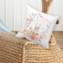 Vintage Cute Bunny Botanês Nome Bebê Rapariga Bran