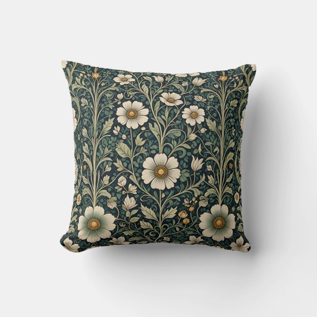 Almofada Vintage Daisy Garden Pattern (Frente)