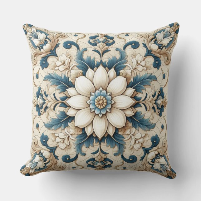 Almofada Vintage decorada (Frente)