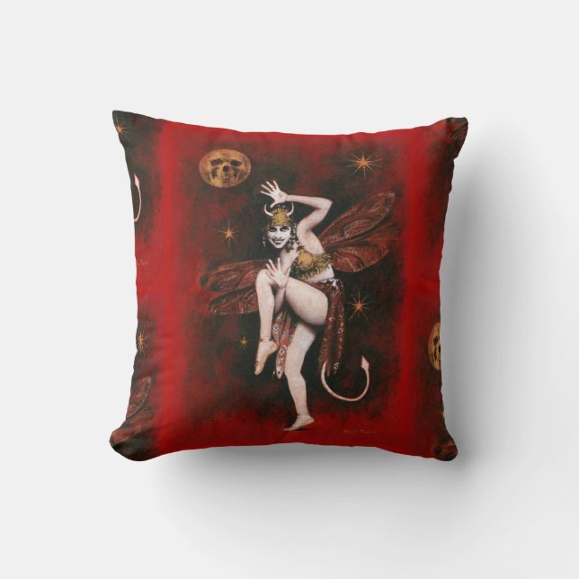 Almofada Vintage Devil Lady Dancer Cushion (Frente)