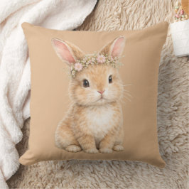 Almofada Vintage Easter Bunny Rabbit Egg Watercolor