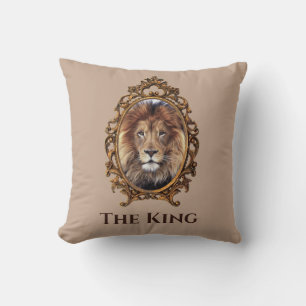 Almofada Vintage Elegante Brown Lion King Pais Retroritário