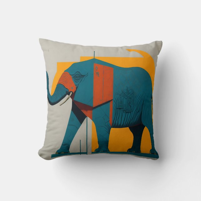 Almofada vintage elephant 3 (Frente)