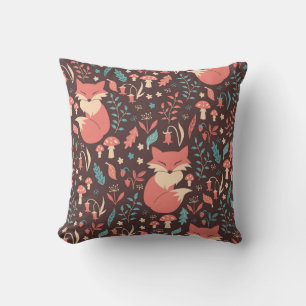 Almofada Vintage Floral: Ilustração Sem Costura Elegante