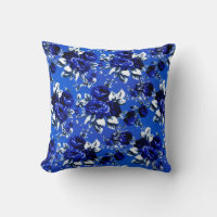 Vintage Floral Pattern | Branco Azul e Marinho